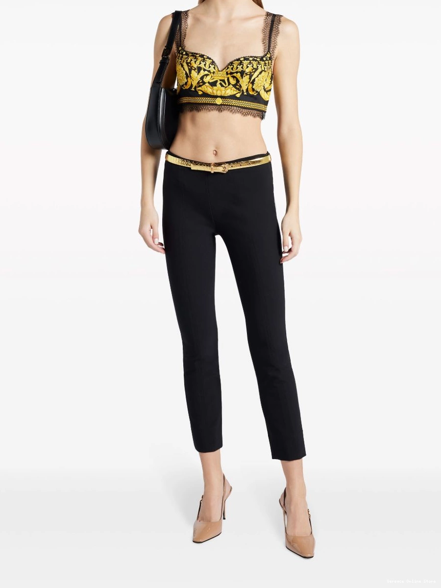 Affordable Versace bralette silk Barocco-print Women 0405